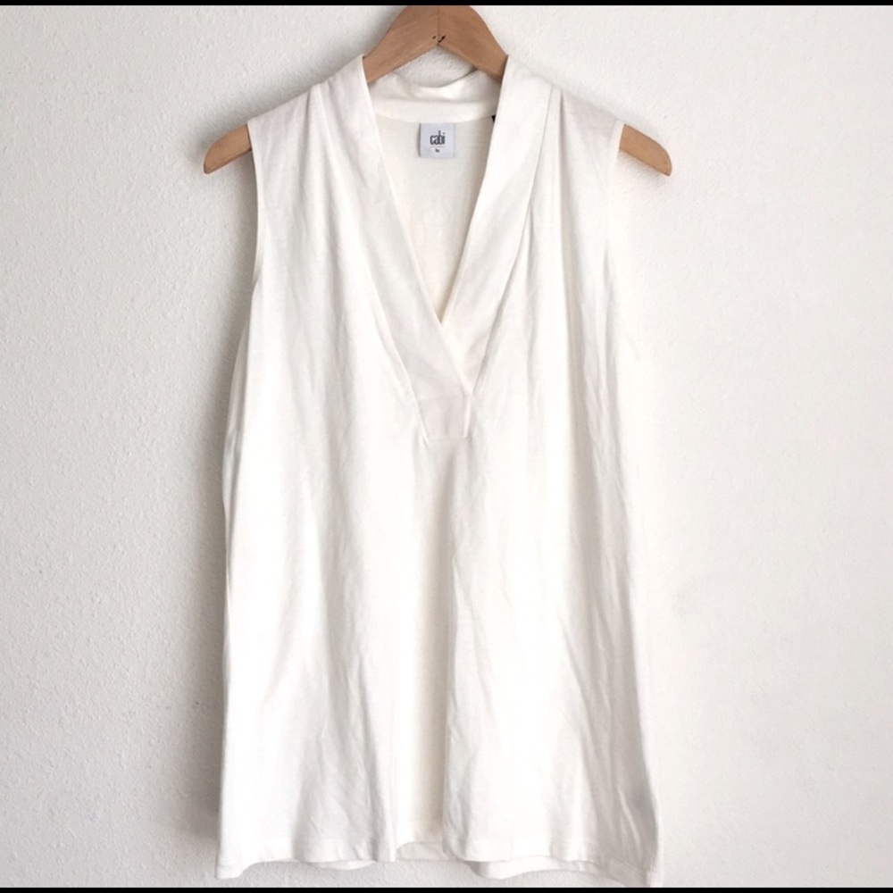 CAbi Sleeveless Placket Top Style #3063